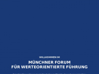 münchner-forum-werteorientierte-führung.de Webseite Vorschau