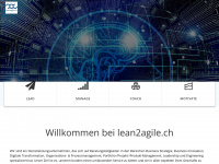 lean2agile.ch Webseite Vorschau