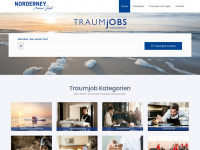 traumjobs-norderney.de Webseite Vorschau