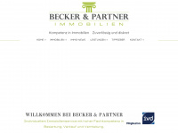 becker-partner-immo.de Webseite Vorschau