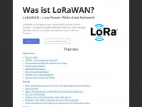 lora-wan.de Webseite Vorschau