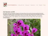 pelargonium.ch Webseite Vorschau