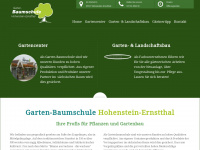 baumschule-gartencenter.de Webseite Vorschau