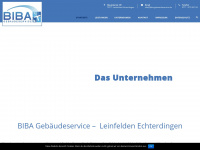 biba-gebaeudeservice.de Webseite Vorschau