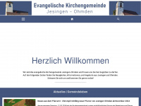 jesingen-ohmden-evangelisch.de Webseite Vorschau
