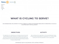cyclingtoserve.org Webseite Vorschau