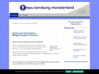 mpu-beratung-muensterland.de Webseite Vorschau