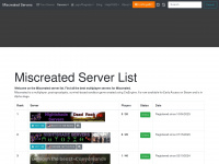 miscreated-servers.com Webseite Vorschau
