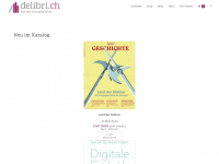 delibri.ch Webseite Vorschau