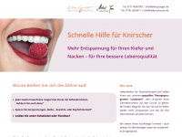 zaehneknirschen-stuttgart.de Webseite Vorschau
