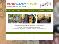 musikmachtclever.de Webseite Vorschau