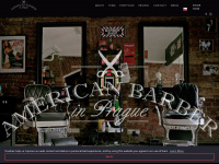 americanbarberinprague.com Webseite Vorschau