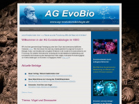 ag-evolutionsbiologie.de Webseite Vorschau