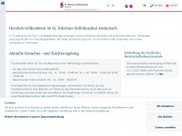 stiftshospital-andernach.de Webseite Vorschau