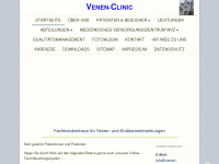 venen-clinic.de Webseite Vorschau