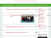 nbv-minigolf.de Webseite Vorschau