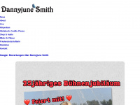 danny-june-smith.com Webseite Vorschau