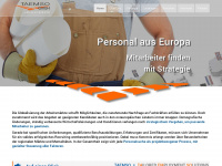 personal-aus-europa.de Webseite Vorschau