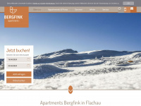 bergfink-flachau.at Webseite Vorschau