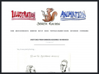 derek-illustrator.com Webseite Vorschau
