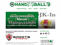 werden-handball.de Webseite Vorschau