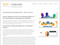 shv-internet.de Webseite Vorschau