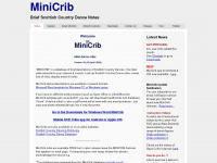 minicrib.org.uk Webseite Vorschau