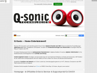 q-sonic.com Webseite Vorschau