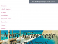wickert-reisezeit.de Webseite Vorschau