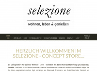 selezione-conceptstore.de Webseite Vorschau