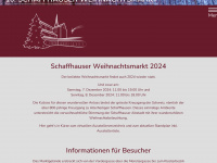 weihnachtsmarkt-sh.ch Webseite Vorschau