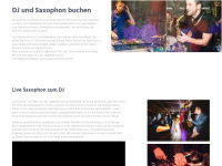 sax-and-dj.com Webseite Vorschau