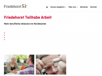 friedehorst-teilhabe-arbeit.de Webseite Vorschau