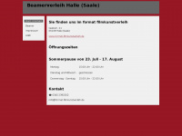 beamerverleih-halle.de Webseite Vorschau