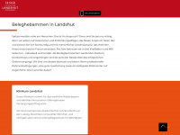 geburtshilfe-landshut.de Webseite Vorschau