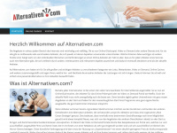 alternativen.com Webseite Vorschau