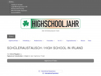 highschooljahr-irland.de Webseite Vorschau