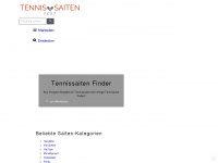 tennissaiten-finder.de Webseite Vorschau