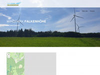 windpark-falkenhoehe.de Webseite Vorschau