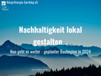 buergerenergie-garching.de Webseite Vorschau