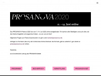 prosanova-festival.net Webseite Vorschau