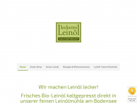 leckeres-leinoel.de Webseite Vorschau