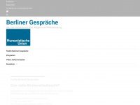 hu-berliner-gespraeche.de Webseite Vorschau