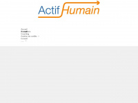 actif-humain.com Webseite Vorschau