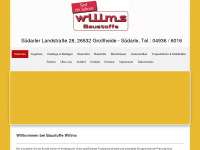 baustoffe-willms.com Webseite Vorschau