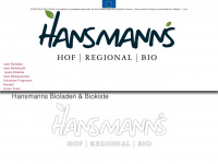 hansmann.bio Webseite Vorschau