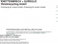kg-metallrecycling.de Webseite Vorschau