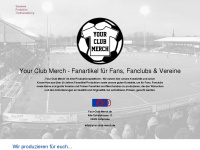 your-club-merch.de Webseite Vorschau
