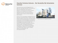 hanwha-security.ch Webseite Vorschau