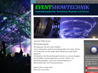 eventshowtechnik.ch Webseite Vorschau